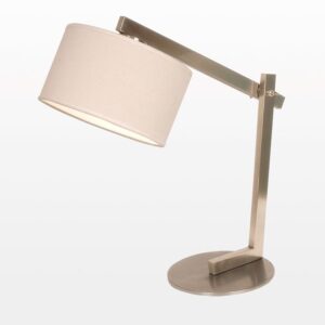 LAMPARA DE MESA ARTICULADA C/ PANTALLA DE TELA "MARIA"