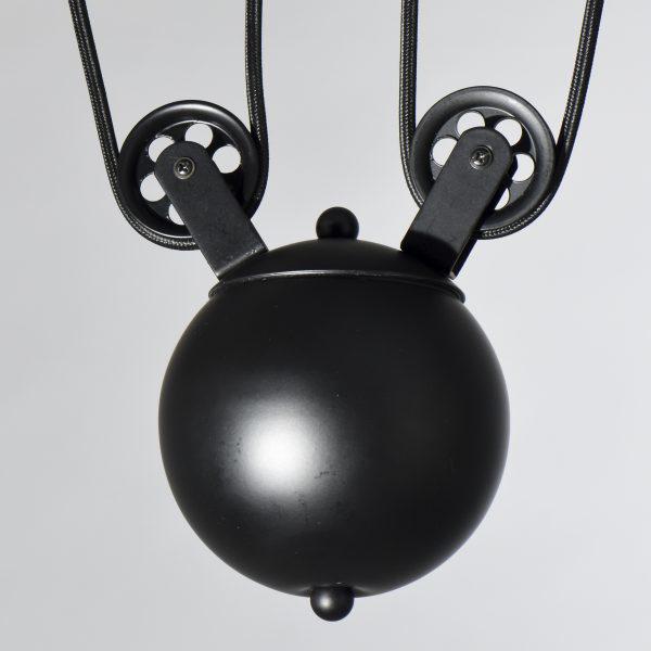 COLGANTE ALÉNKRIA METALICO 3X60W 160X260MM 98CM DIAM NEGRO