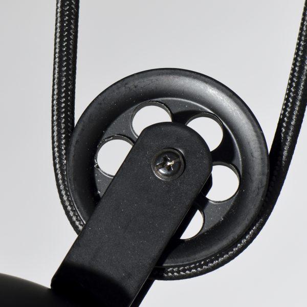 COLGANTE ALÉNKRIA METALICO 3X60W 160X260MM 98CM DIAM NEGRO