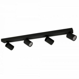 APLIQUE DE TECHO ALUM CON DOBLE MOVIMIENTO P/4 DICRO 90X760 X 70MM PROF NEGRO "K IV"