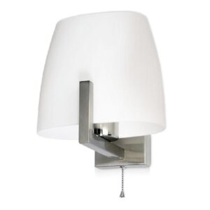 APLIQUE PARED C/PANTALLLA SOPLADA OPAL C/INTERRUPTOR E-27