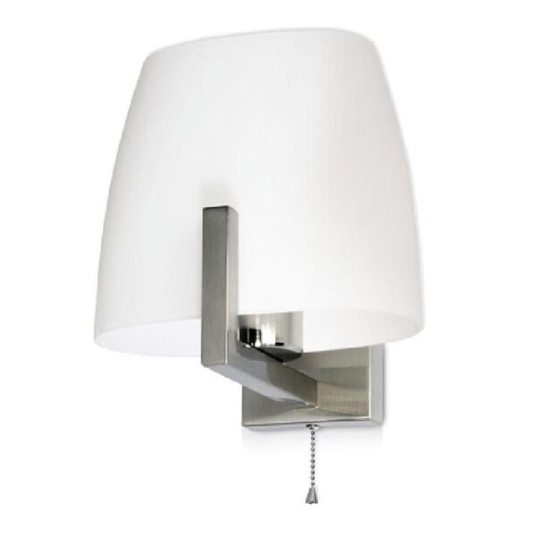 APLIQUE PARED C/PANTALLLA SOPLADA OPAL C/INTERRUPTOR E-27