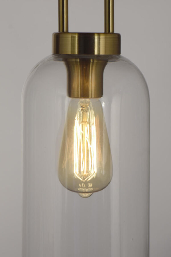 COLGANTE VIDRIO 500MM DIAM 150MM E27