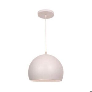 COLGANTE BOCHA GRANDE DIAM 22CM ALT 15CM E27 BLANCO