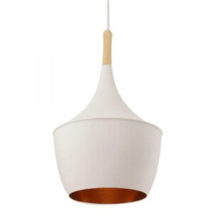 COLGANTE BEAT F ALUMINIO 1X60W 300X230MM BLANCO MATE