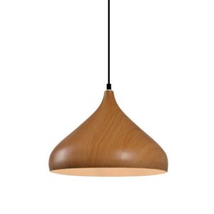 COLGANTE MADERA 1XE27 22X34CM DIAM