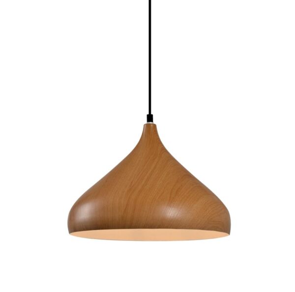 COLGANTE MADERA 1XE27 22X34CM DIAM