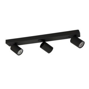 APLIQUE DE TECHO ALUM CON DOBLE MOVIMIENTO P/3 DICRO 90X500 X 70MM PROF NEGRO "K III"