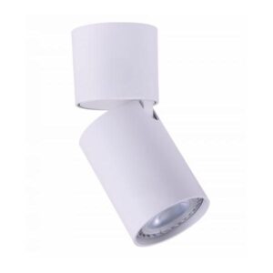 APLIQUE DE TECHO ALUM CON DOBLE MOVIMIENTO P/DICRO 130 X 70MM DIAM BLANCO