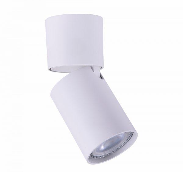 APLIQUE DE TECHO ALUM CON DOBLE MOVIMIENTO P/DICRO 130 X 70MM DIAM NEGRO