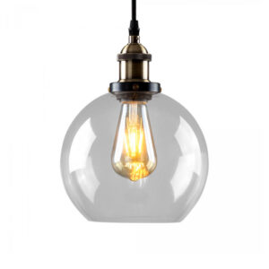 COLGANTE VIDRIO TRIBECA 25CM DIAM 32H. E27. "COPA"
