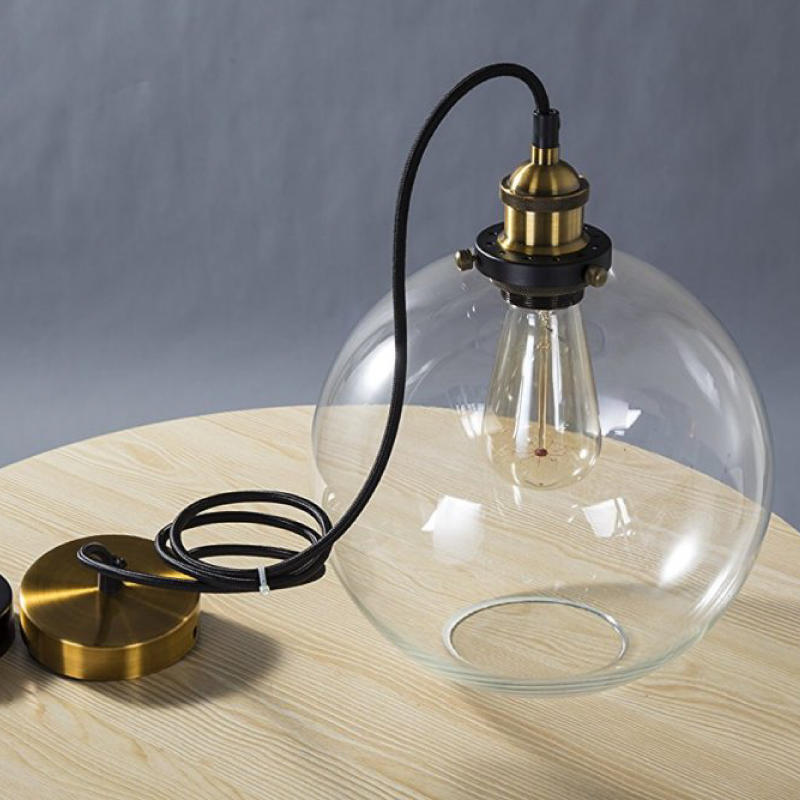 COLGANTE VIDRIO TRIBECA 25CM DIAM 32H. E27. "COPA"