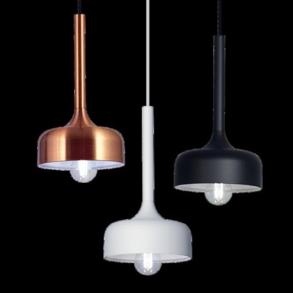 COLGANTE GINEBRA CHAPA NEGRO D 20CM E27