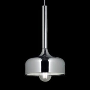 COLGANTE GINEBRA CHAPA CROMO D 20CM E27