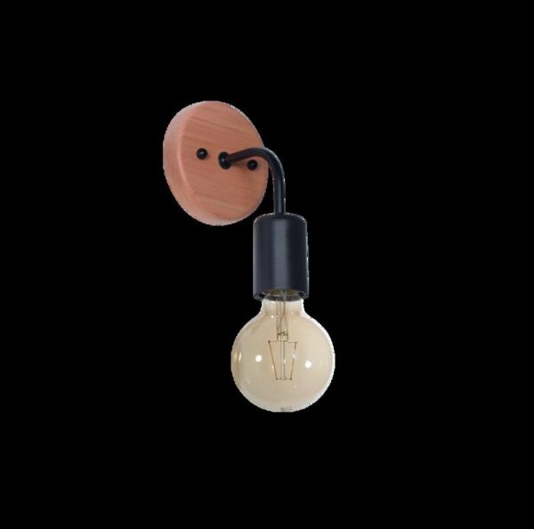 APLIQUE 1-L E27 MADERA C/METAL 23CM "MILENNIAL"