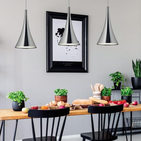 COLGANTE FORMA DE CONO NEGRO D 20CM E27 "CONE"