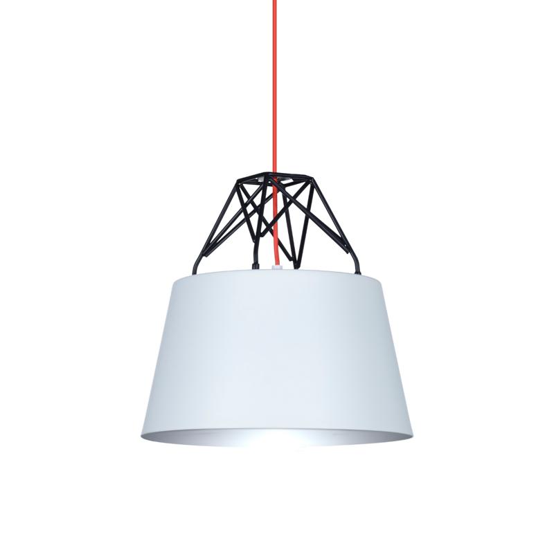 COLGANTE BLE ALUMINIO/METAL 1X60W 210X300MM NEGRO SEMI MATE