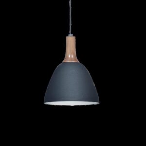 COLGANTE IRLANDA E27 D16CM NEGRO DETALLE HAYA