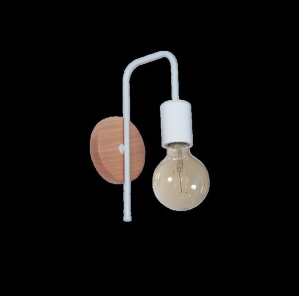 APLIQUE 1-L E27 MADERA C/METAL 30CM "MIL"